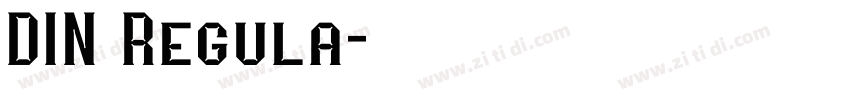 DIN Regula字体转换